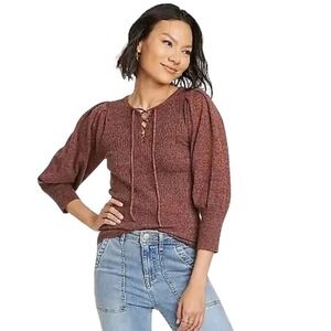 KNOX ROSE Sweater, Women's,‎ Brown, Small, NWOT
